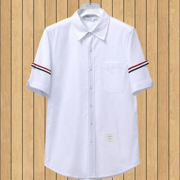 Thom Browne Men's White Short Sleeve